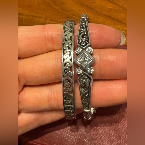 Brighton Zoe Bangle Bracelet & Brighton Uluwatu Narrow Bangle Pair - Picture 6 of 13